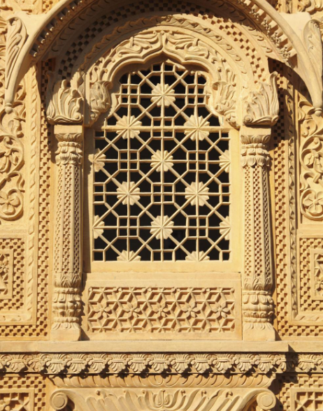 Sandstone jali lattice pattern two