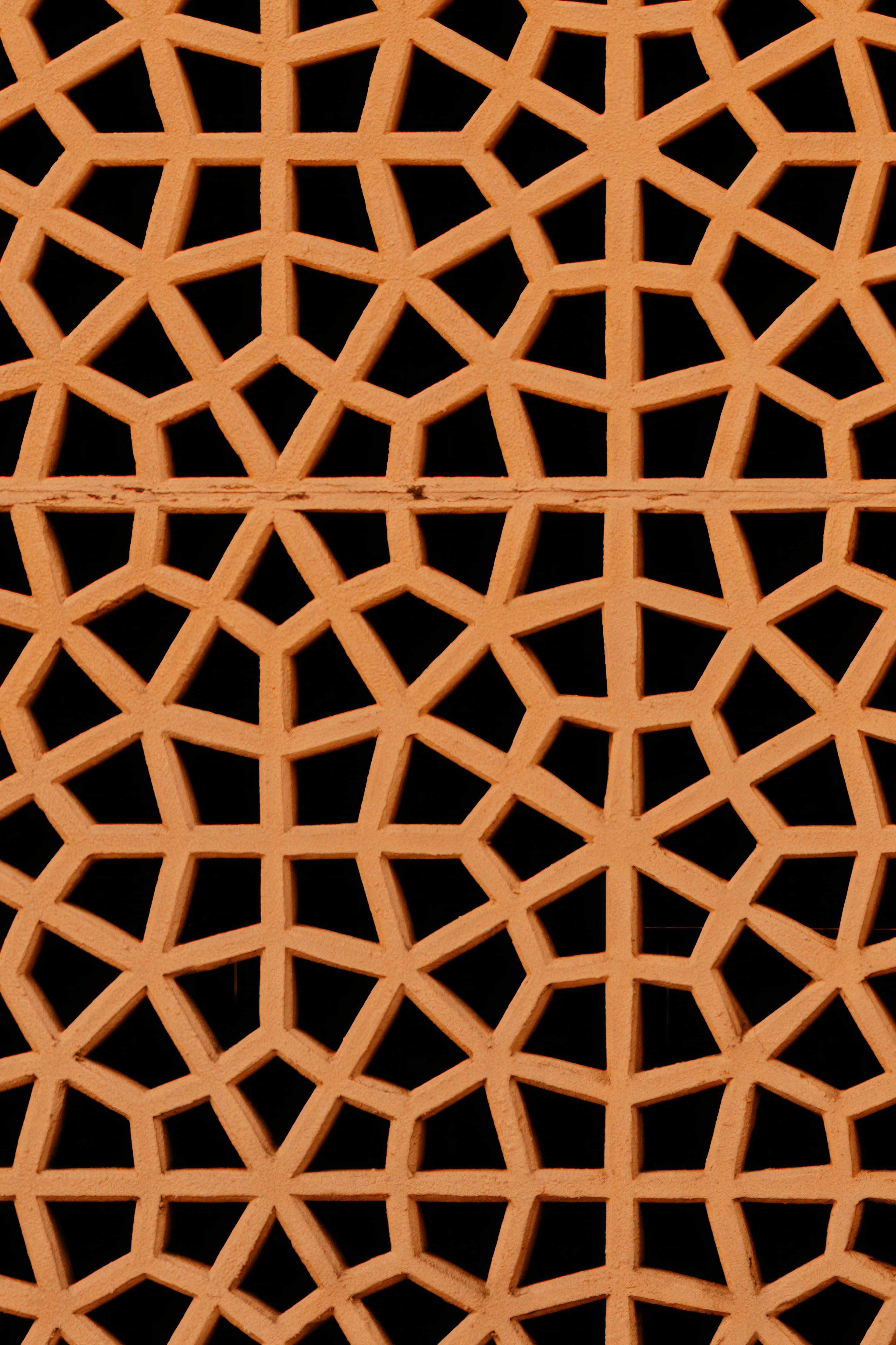 Sandstone jali lattice pattern three