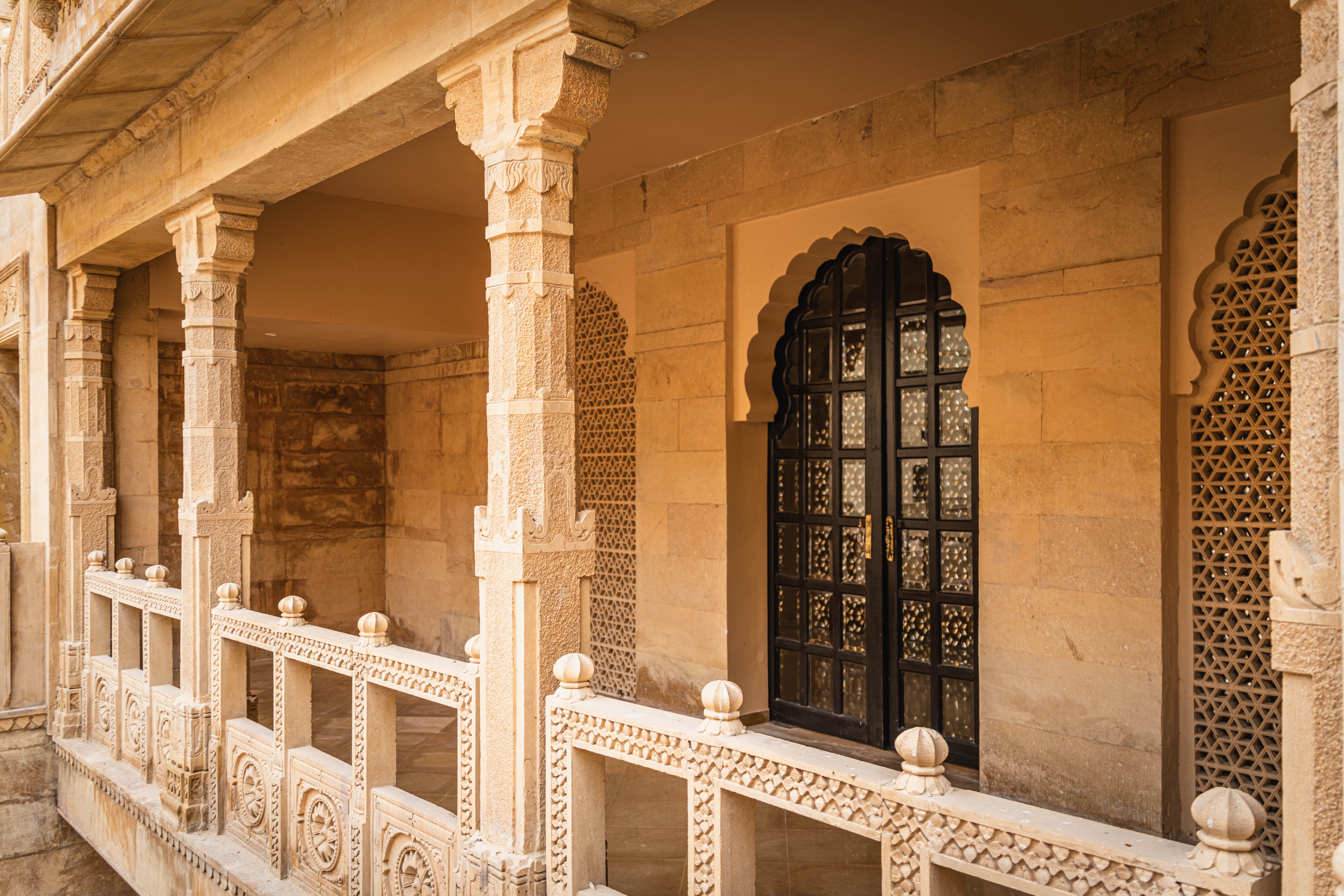 Marble jali lattice detail